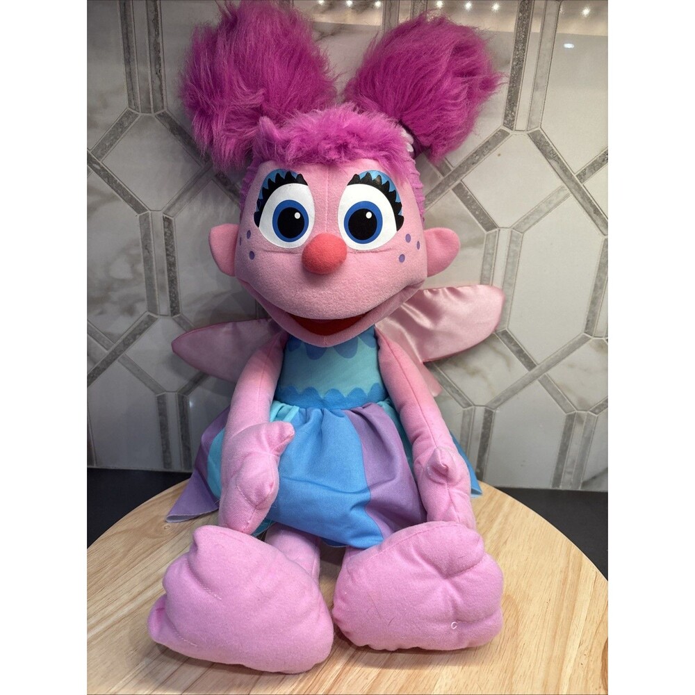 Sesame Street 2014 Abby Cadabby Plush Doll Size 21”